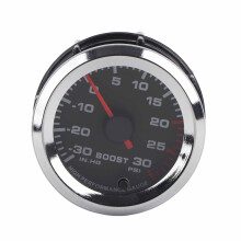 Universal Turbo Boost Gauge 7-Color LED 52mm 12V for Car Truck Boat
