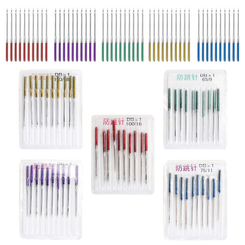 Flat Handles Sewing Machine Needles Universal Regular Point Sharp Needle Tip Durable Construction Wear Resistant Corrosion Resistant For Household
