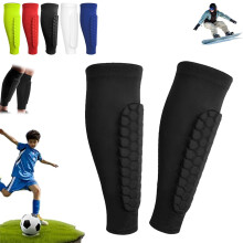 Shin Guards Kids 2 Pack For Soccer Hockey Pads Black Youth Sizes 46/810/1012