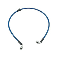 Motorcycle Brake Hose Steel Braided 40cm Blue 10mm 90 Universal Dirt Bike Hydraulic Line