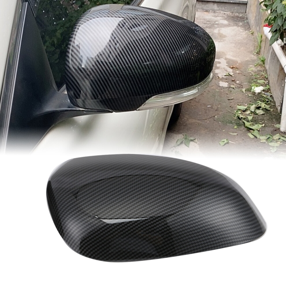 Carbon Fiber Rearview Mirror Cap For Prius 30/Wish/Reiz Durable Fitment 2Pcs 7651378637621