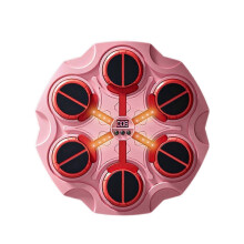 (Pink) Music Boxing Machine for Kids 3 Speed Smart Wall Punch Boxing Bags Home/Office Training Punching Equipment