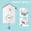 Modern Cuckoo Clock White and Grey Minimalist Design Battery Powered with Adjustable Volume Chime 3