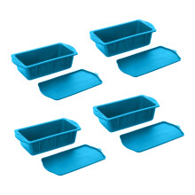 Economical Large Ice Molds Silicone Efficient Tray For-Blue
