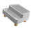 Easy Neat Puss Wastebasket Footrest Highlighting-Light Grey 1