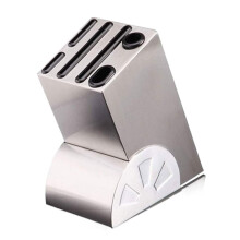 Kitchen Knife Holder Stainless Steel Rack Compact Countertop Organizer 19x11x22cm