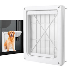 Dog Door for Wall Weatherproof Design With Transparent Flap Lightweight Door For Dogs And Cats Wall Or Room Install