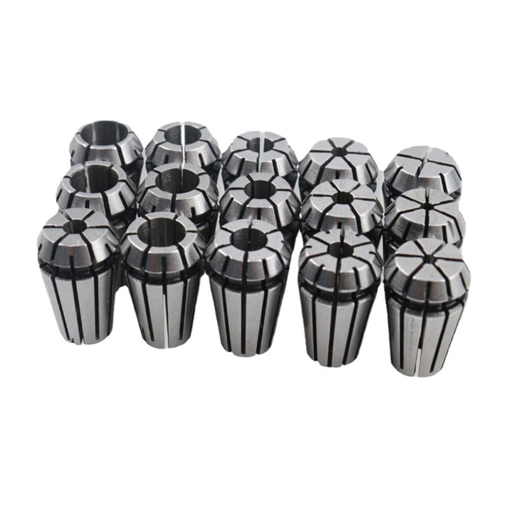 Er11 Spring Collet Set 15Pcs For Cnc Milling And Engraving With Wide Size Compatibility And Precision 9189345537561