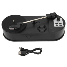 Music Time Machine, Quality Material Portable Design Turntable To Mp3 Converter For Music Lovers, Easy Plug And Play For Effortless Listening