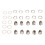 Solder Type Connector Mini XLR Connector Gold Plated Pins Panel Mount Design For DIY Adapter Push Pull Design Applicable For Chassis Panel 2