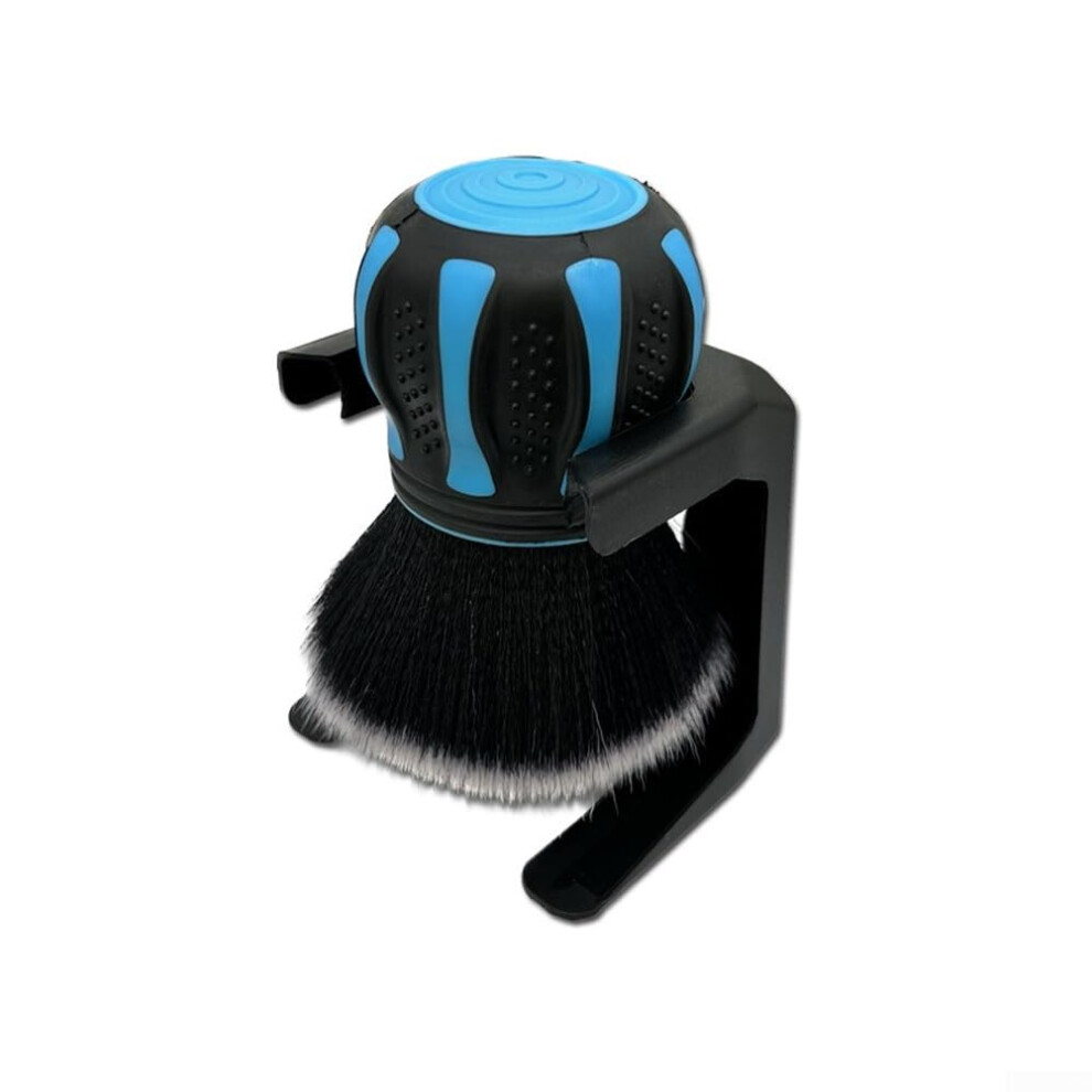 Car Detailing Brush With Ultrasoft Bristles For Dashboard, Seats And Vents, With Storage Rack Blue 9094768766354