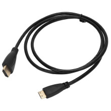 Gold Plated HDMI Cable Micro HDMI Male to HDMI Mini Adapter for HD Multimedia Interface Small and Portable Durable PVC Design Supports Video Sharing