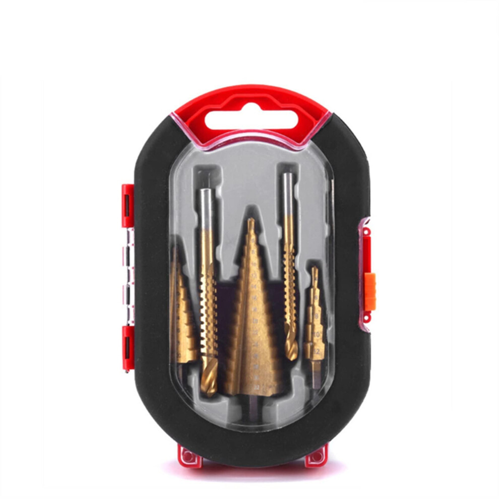 Hss Step Drill Bit Set 6Piece 412Mm 420Mm 432Mm For Metal And Wood Tapered Pagoda Cutter 9382693093240