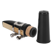 Musikinstrument Klarinetten-Set ABS-Ligatur & Reed Cap-Kissen Schwarze Lackierung