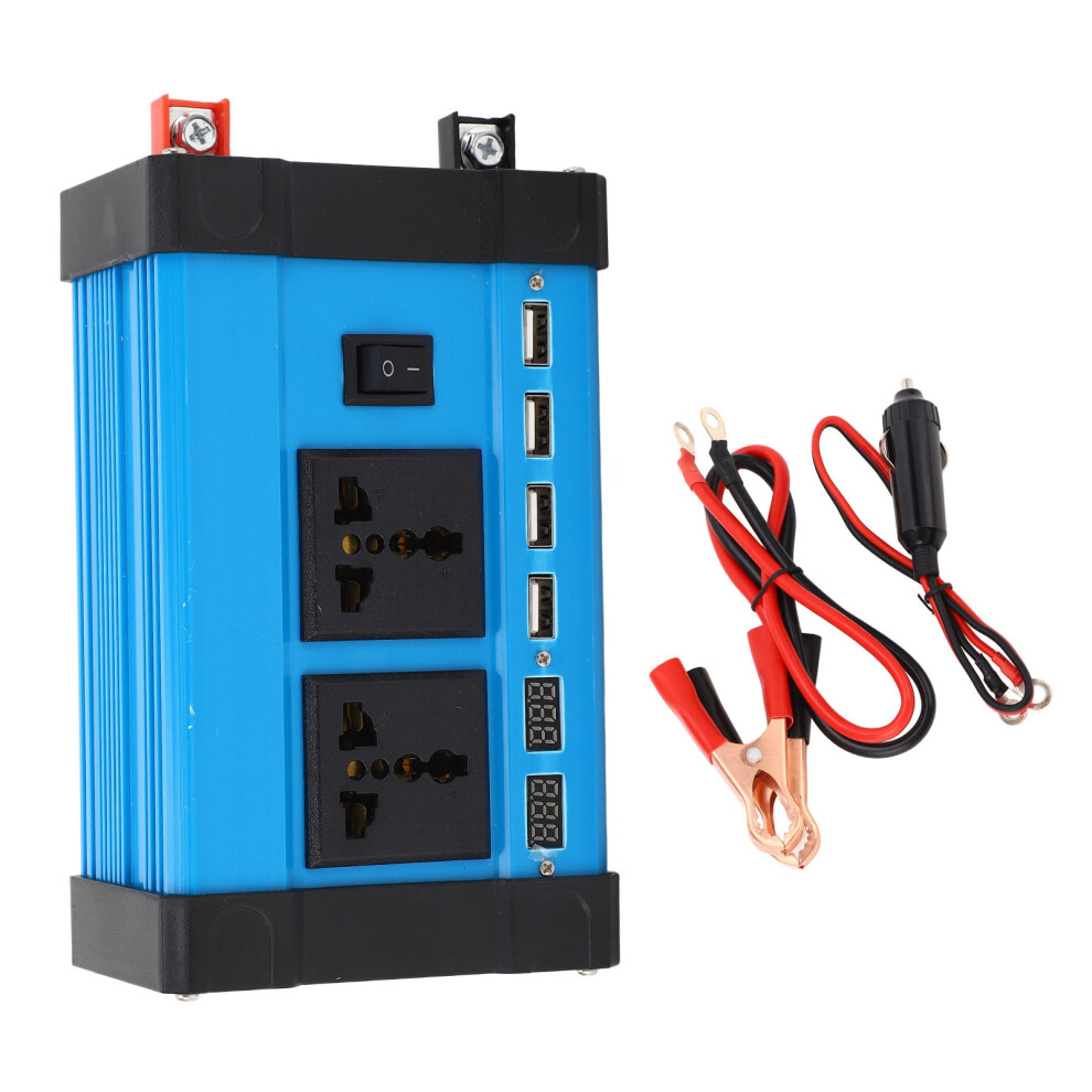 Modified Sine Wave Power Inverter With Voltage Stability For Off Grid Applications, 500W Peak 1000W High Efficiency Inverter With Dual Ac Outlets And 9773935217720