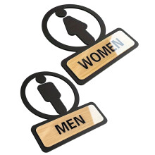 6Stk Geschäft Acryl Wc Schilder Männer Frauen Selbstklebend Büro Tür