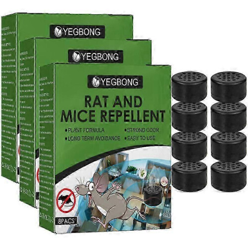 Natural Peppermint Rodent Repellent Balls - 24 Pack with Storage Bag