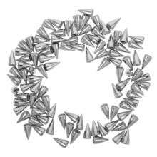 500Stk Metallspitzen Schraubnieten Silber Für Westen Jacken Und DIY