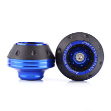 Motorcycle Fork Sliders CNC Aluminum Front Wheel Protectors Fall Damage Guard for Scooter Moped Blue