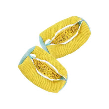 Chenille Laundry Bag for Washing Machine 2Pack AntiDeformation Shoe Bags With Zipper For Sneakers Slippers YellowGray
