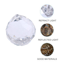 4Stk Facettierte Kristallkugeln Transparent Für DIY Und Raumdekoration