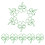 60Stk Metall Papierclips Shamrock Grün Büro Organizer Accessoire 3