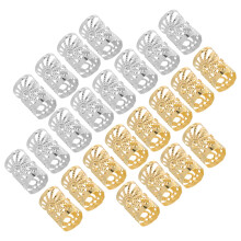 400St Luxe Metalen Haar Cuffs Voor Vlechten, Duurzaam En Kleurig