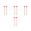 4Paren Paar Drum Mallets Voor Xylofoon Marimba Percussie 4