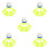 5Pcs Windproof Orange Badminton Shuttlecocks Durable Sport Equipment 8