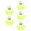 5Pcs Windproof Orange Badminton Shuttlecocks Durable Sport Equipment 4