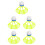 5Pcs Windproof Orange Badminton Shuttlecocks Durable Sport Equipment 7