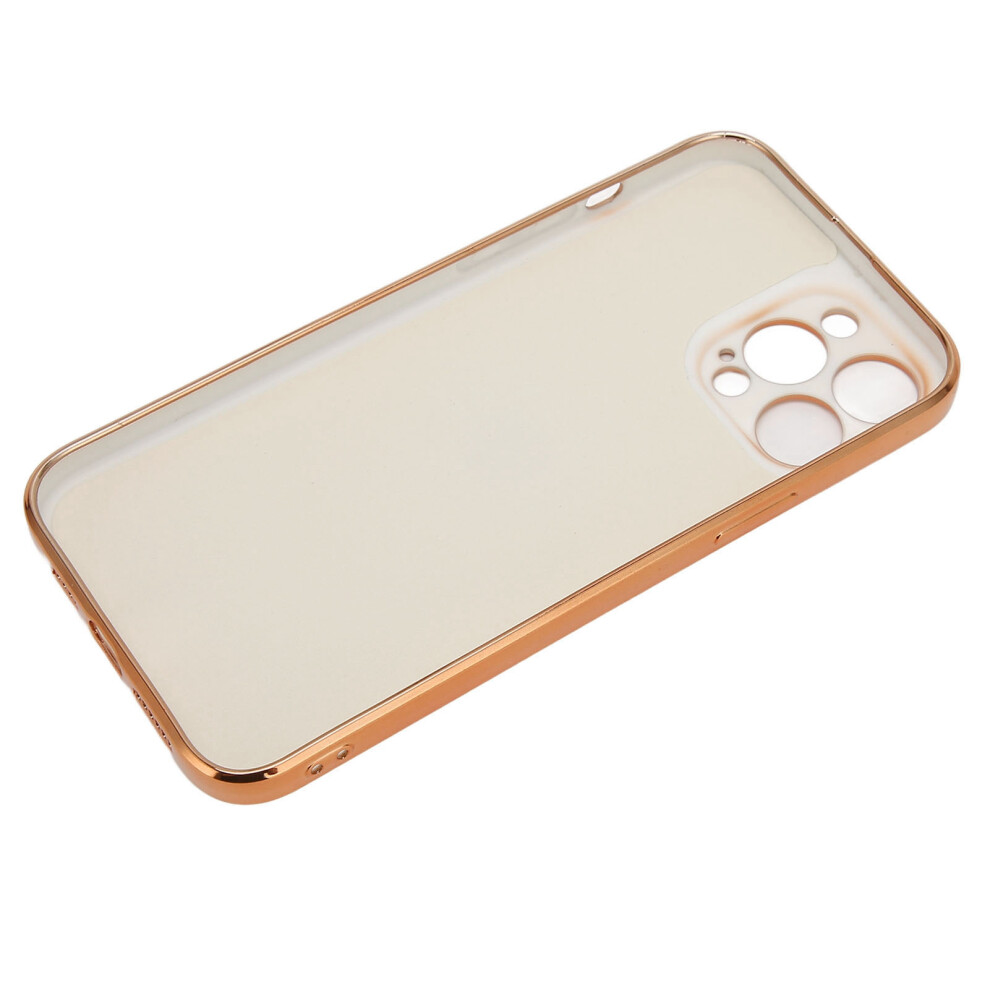 Ultra Thin Rose Glitter Phone Case For Iphone 13 Pro Max With Ring Stand Gold 4931375052256
