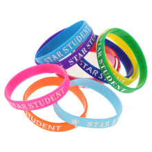 50Stk Weiche Silikon Armbänder Star Student Belohnungen Farben