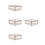 24Sets Smartphone 3D Pyramiden Holz Holographisch Hellgelb 4