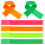 30Pcs Multicolor Three Legged Race Ties Elastic Rope Straps for Kids 2