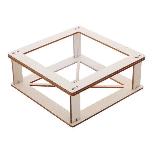 24Sets Smartphone 3D Pyramiden Holz Holographisch Hellgelb 1