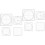 2Sets Clear PVC Drawing Rulers for Students and Professional Use 6