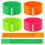 30Pcs Multicolor Three Legged Race Ties Elastic Rope Straps for Kids 3