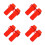 8Pcs Red Plastic Lighter Holders Portable Travel Protective Sleeve 10