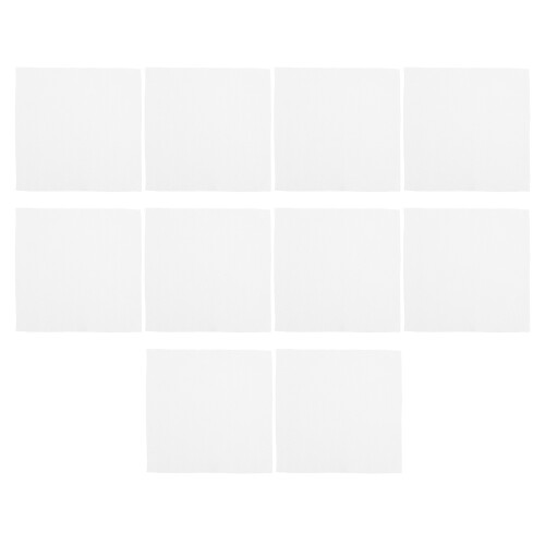30Pcs White Cotton Fabric Squares for Cross Stitch DIY Sewing Projects