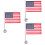 3Sets Metal Car Flagpole Holder Stable Suction Cup Mount Multi-Use 7