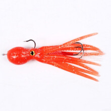 Squid Skirts Lure 21G Orange Catfish Lure Bass Lure Predator Fish Lure