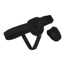 Verstellbarer Unisex-Herniaband mit Schaumstoffstütze, 86-140 cm, Schwarz