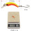 Fishing Lure Artificial Hard Bait Crankbait Lightweight 3D Swimbait Type 2 Sharp Hook 4
