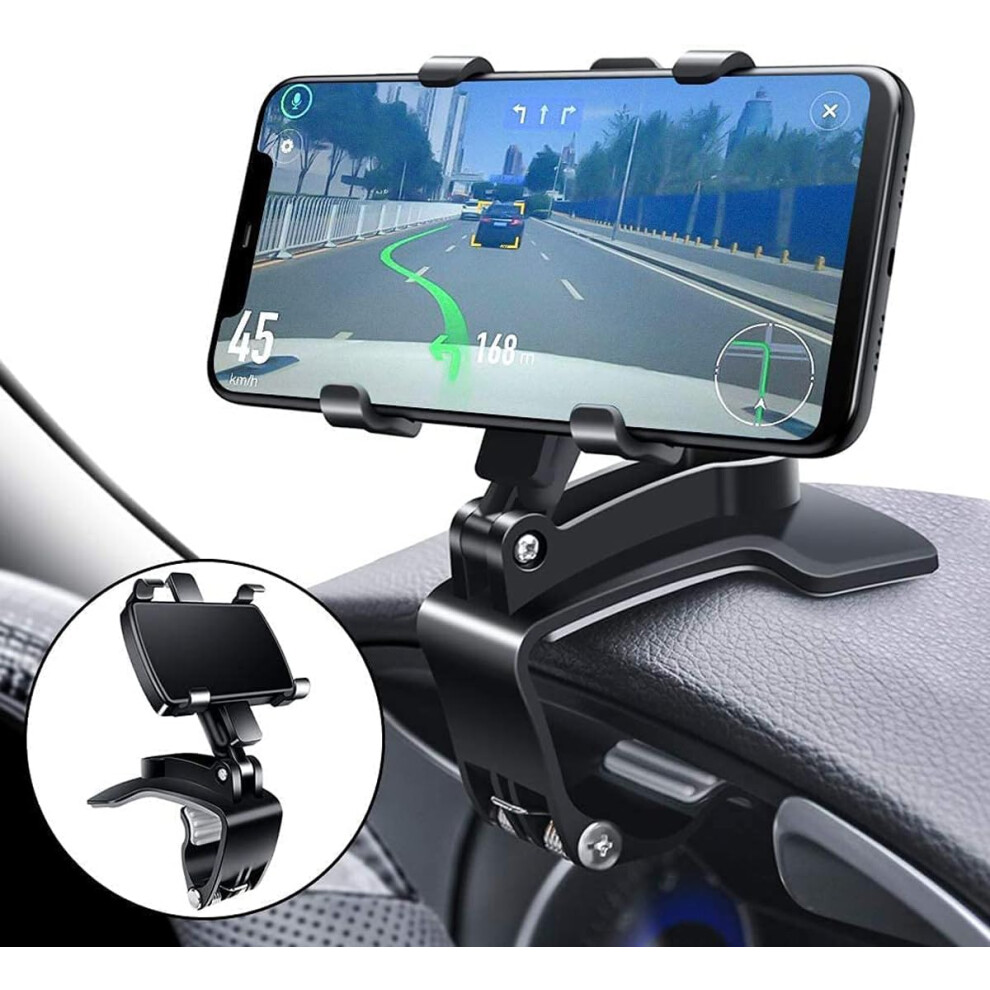 Car Phone Mount With 360 Rotation, Universal Dashboard Holder For 47 Inch Smartphones 9199774950848
