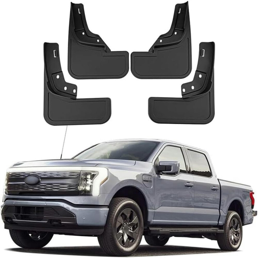 Car Mud Flaps For Ford F150 Lightning 2021 Front And Rear Fender Splash Guards Abs Plastic 9199774962438