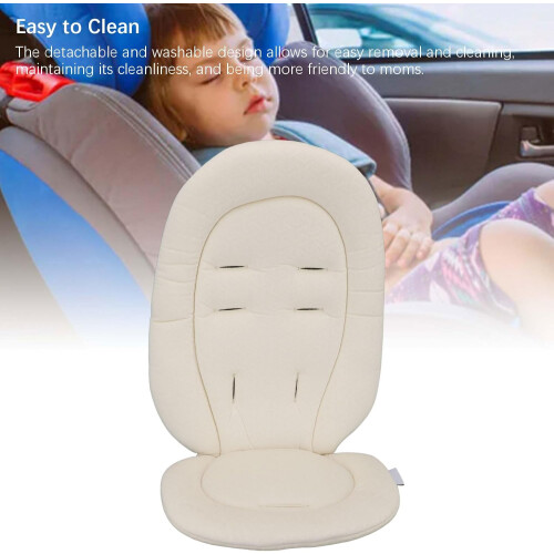 Baby Stroller Cushion Removable Liner For Strollers Beige Soft Pad Universal Fit 1