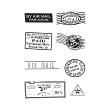 Clear Stamps Postmark Pattern Transparent Silicone Stamps For Card Making DIY Craft Scrapbooking Album Decoration