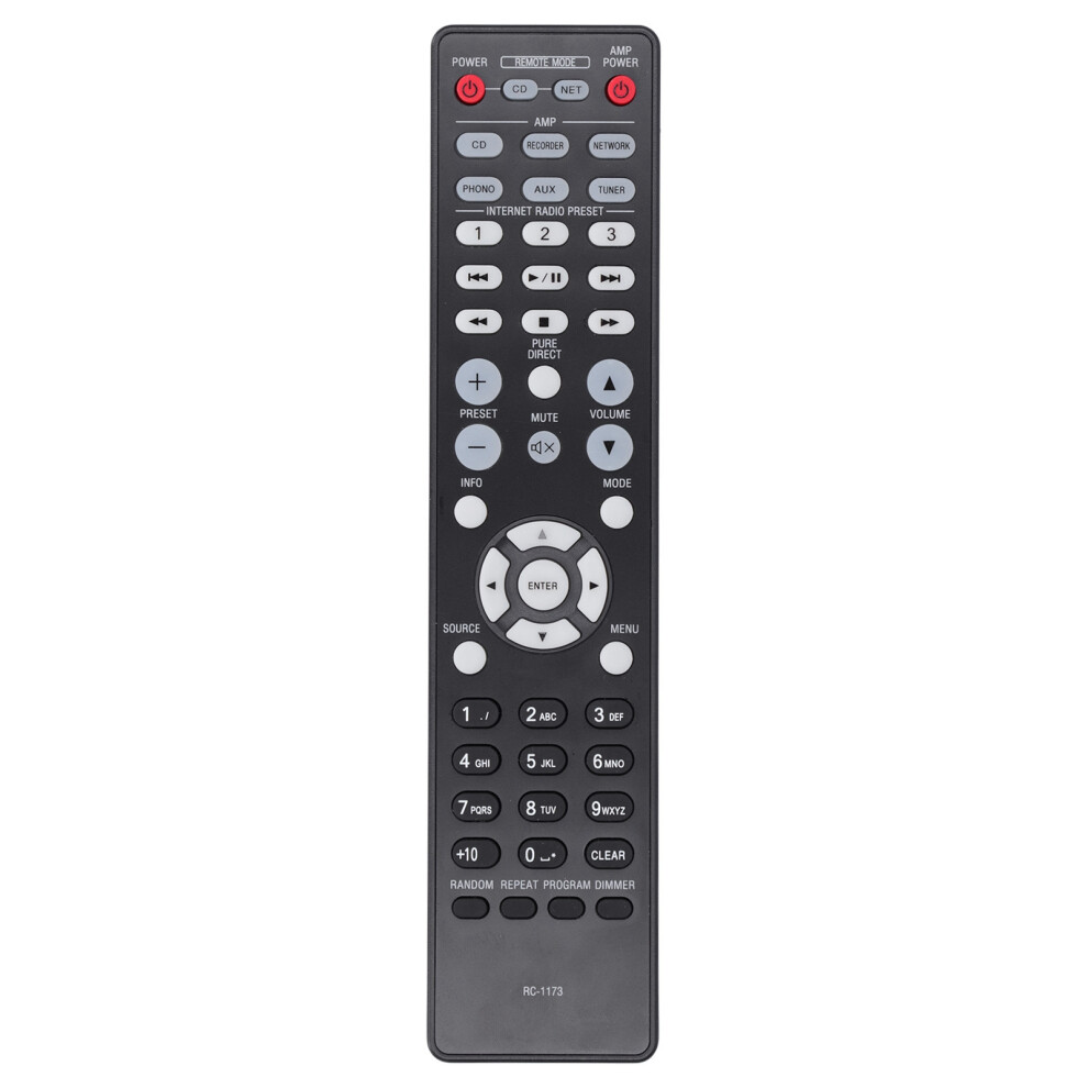 Replacement Remote Control For Denon Amplifier, Infrared Remote Control Compatible With Pma-720Ae Pma-520Ae Dcd-720Ae Dcd-520Ae, High Quality Abs Univ 9176269258214