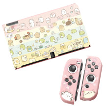 Simpatica custodia protettiva per Nintendo Switch, custodia morbida antiurto con motivo raffinato e design kawaii a cartoni animati e copri-levette